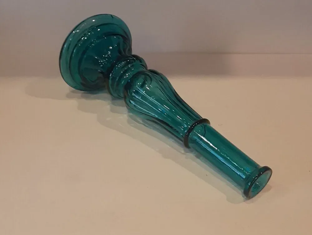 Vintage Italian Handblown Bottle Bud Vase Versatile Charming 12